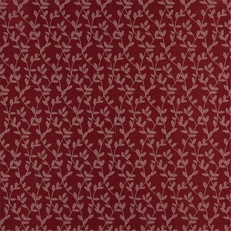 Designer Fabrics Designer Fabrics D325 54 in. Wide ; Burgundy And Beige Vine Leaves Jacquard Woven Upholstery Fabric D325